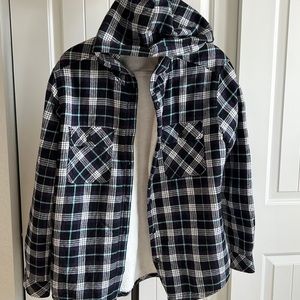 Hooded Flannel Jacket